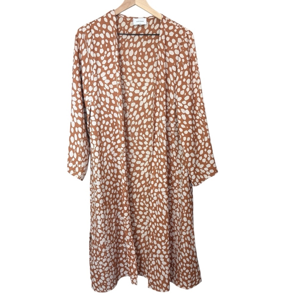 Adrienne Tan‎ and Cream Patterned Kimono size small